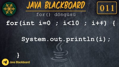 ⊙ Java Tutorial 