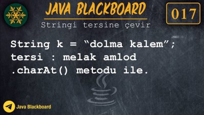 ⊙ Java Tutorial 