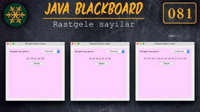 ⊙ Java Tutorial 